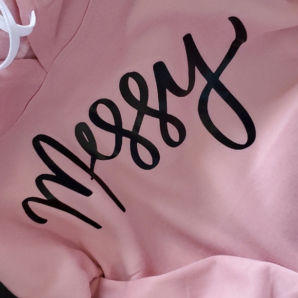 Custom Messy Diamond blush hoodie sweater - Picture 2 of 4